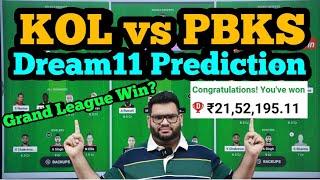 KOL vs PBKS Dream11 Prediction|KOL vs PBKS Dream11|KOL vs PBKS Dream11 Team|