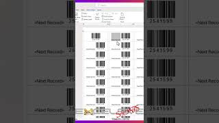 Print Bulk Barcodes &amp; QR Codes in MS Word &amp; Excel 2#shorts