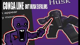 Cover art for Conga Line, but I made TTS read the Skinwalker (husk ) Wiki rhythmically