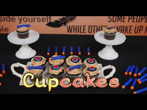 Party Time: Nerf-branded and Archery Cakes and Cupcakes