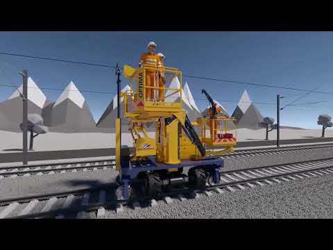 Rise up to any railway OHL challenge with the Geismar Optima road-rail elevator!