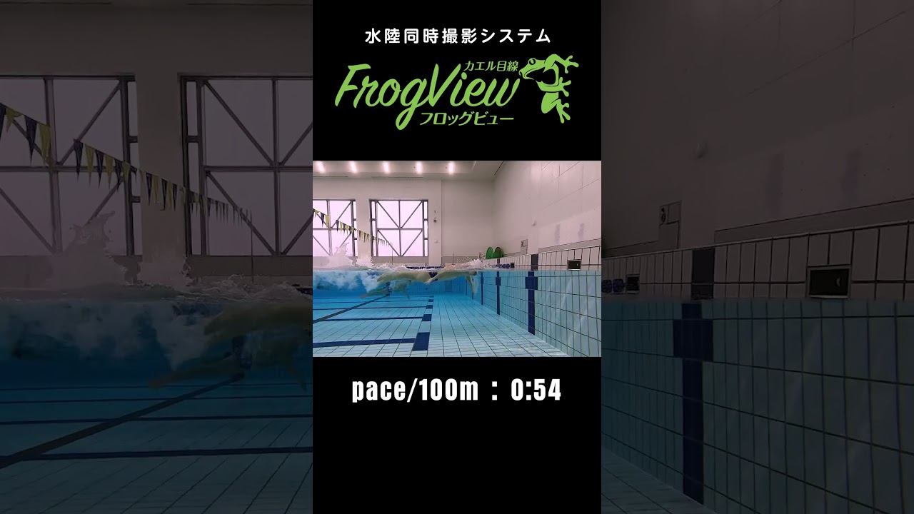 【FrogView】カエル目線でスイマーを撮影する【FrogView】 #swimming #水中撮影