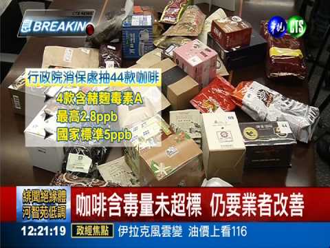 咖啡驗出微量毒 喝過量傷腎.流產