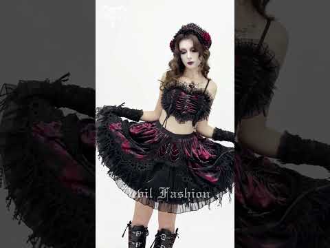 Refined Ornate Velour and Mesh Ruffle Mini Skirt