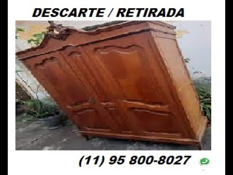 REMOÇÃO DE MÓVEIS VELHO Jardim Piquerobi 11 95 800-8027 J N R