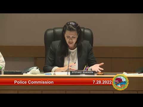7.28.2022 Police Commission