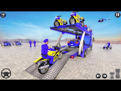 Police Bike Transport Truck- Best Android IOS Gameplay