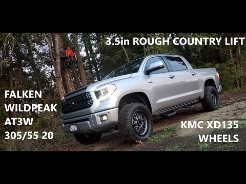 2018 Platinum Tundra w/ 3.5" Lift, XD 135 Grenade Wheels, Wildpeak AT3W Tires