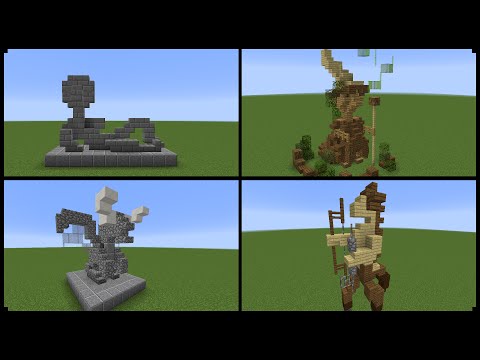 10+ Minecraft Statue Designs! (And How To Make One)
