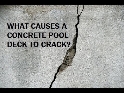 What makes a pool deck crack?