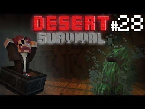 Mr Moustache - #28 Minecraft: Desert Survival - MINECART !