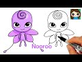 How to Draw Miraculous Ladybug Kwami Nooroo Easy