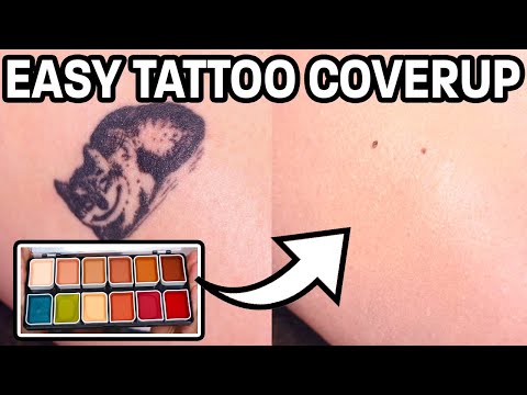 HOW TO COVER UP A TATTOO W/ MAKEUP - WATERPROOF!!!