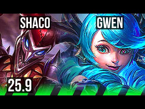 SHACO vs GWEN (JGL) | KR Challenger | 25.9