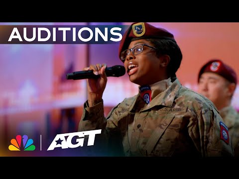 82nd Airborne Chorus performs "My Girl" by The Temptations | Auditions | AGT 2023