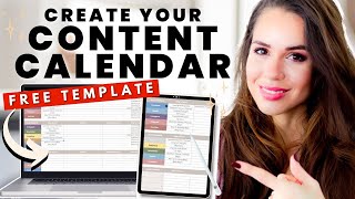 How To Create A Content Calendar For Social Media | (FREE TEMPLATE)