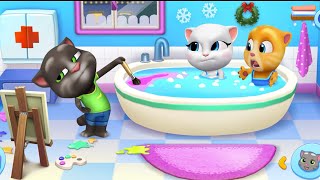 Download lagu My Talking Tom Friends (iOS, Android) Gameplay Walkthrough (Outfit7) - HD | Mini Games mp3