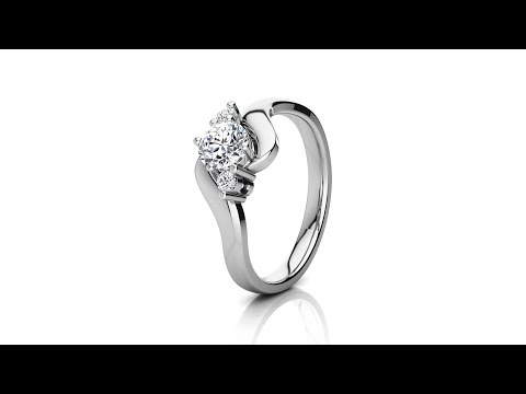 3 Stone Diamond Engagement Ring