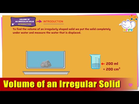 G5 - Module 26 - Introduction - Volume of an Irregular Solid | Appu Series | Grade 5 Math Learning