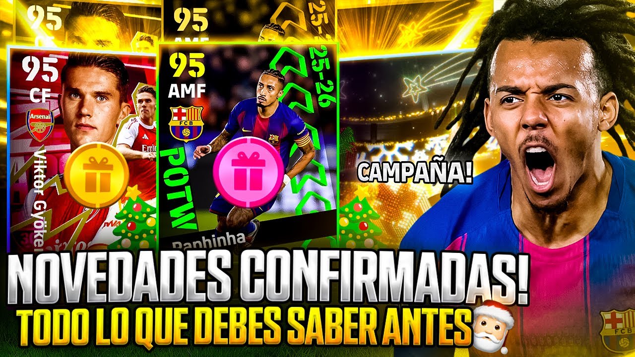 eFootball Navideño🎅🏻🎁¿Que Trae el Mantenimiento Esta Semana? POTW✅ Club Pack🚨 Nueva Campaña🎁