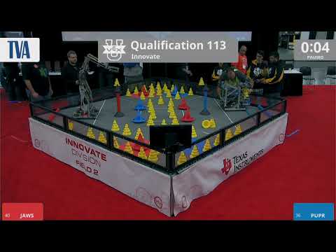 2018 VEXU Innovate Q113 - JAWS vs PUPR - 2 to 39