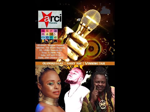 Winning Jah, Olumireggae and Jossy Joe to Perform live at Stranamore| circolo Arci| Pinerolo (TO)