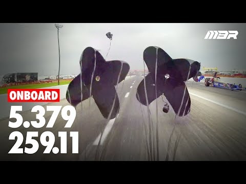 NHRA Top Alcohol Dragster Onboard Parachute Perspective