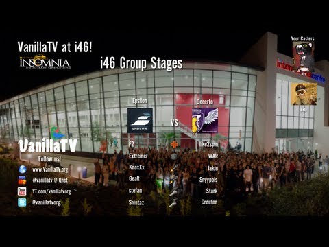 VanillaTV at i46 - Epsilon vs Decerto - i46 LAN Group Stages - Snakewater