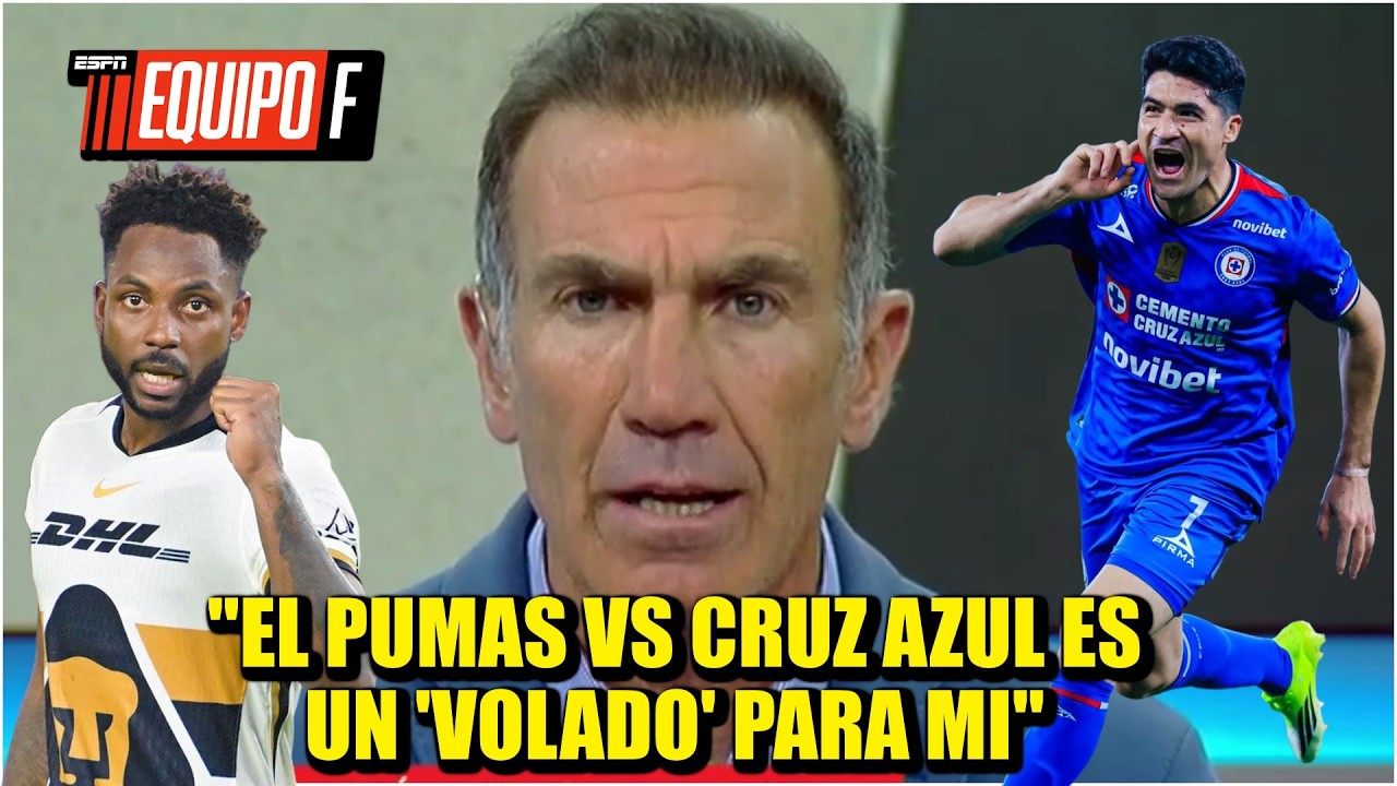 Paco De Anda: El PUMAS vs CRUZ AZUL es un VOLADO aunque la Máquina sea líder en Liga MX | Equipo F