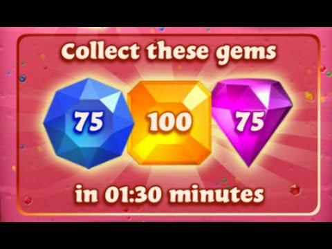Diamond Digger Saga Treasure Mine (75 blue 100 yellow 75 pink 1.30min) x2 Goldy Help won