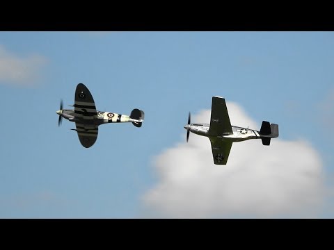 P-51 Mustang & Mk.9 Spitfire EAA AirVenture Oshkosh 2019