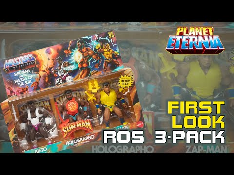 First Look Rulers of the Sun 3-Pack Kikto, Holographo & Zap-Man (MotU Origins) | PlanetEternia