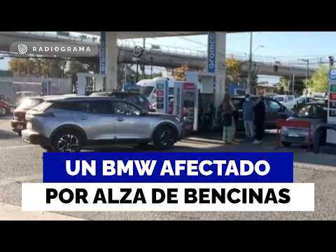 Caos por alza del combustible: conductor de BMW pidió diésel y le cargaron de 97 octanos por error