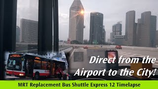 MRT Replacement Bus Shuttle Express 12 Timelapse