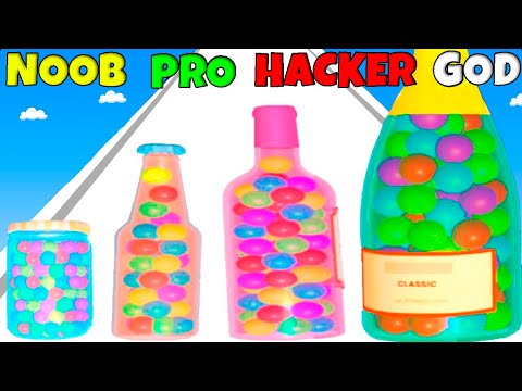 Bottle Runner Gun - NOOB vs PRO vs HACKER vs GOD