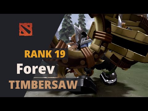 Forev (Rank 19) plays Timbersaw Dota 2 Full Game