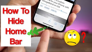 Hide & Disable Home Bar on iPhone 14 WITHOUT Jailbreaking! Easy Guide with Steps !