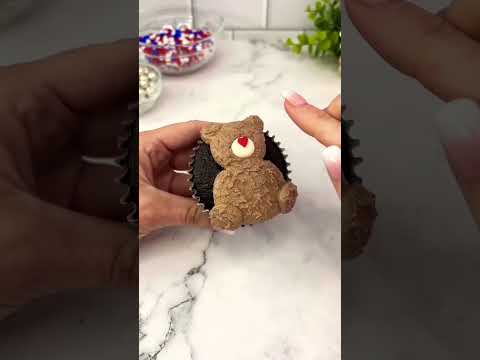 Wow cupcake design#bear#ytstudio #shorts#cake#youtuber #trending#890subs #nosheenartsandcookingideas
