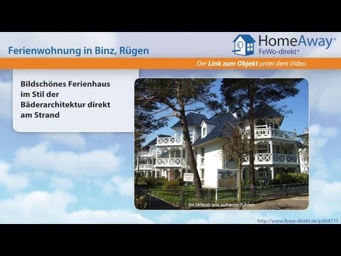 Binz: Bildschönes Ferienhaus im Stil der Bäderarchitektur direkt am Strand - FeWo-direkt.de Video