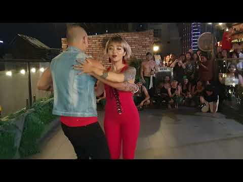 Kizomba - Urban Kiz dance in Saigon, Vietnam - Party on a rooftop