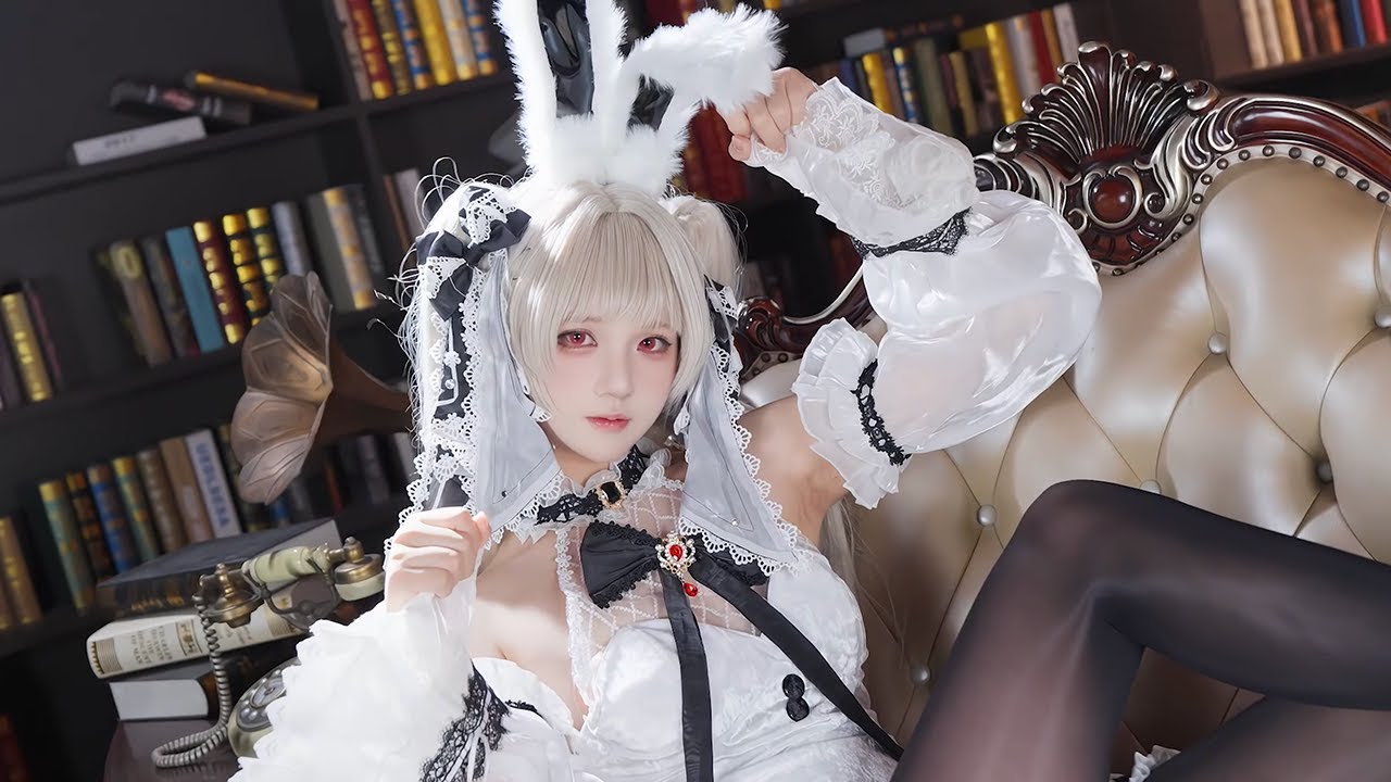 This Cosplay Girl in Black Uniform Completely Captivated Me…