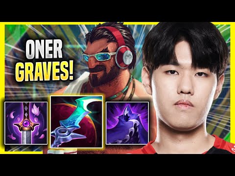 ONER IS READY FOR GRAVES! - T1 Oner Plays Graves JUNGLE vs Hecarim!