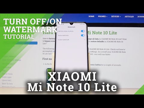 How to Turn On / Off Camera Watermark in XIAOMI Mi Note 10 Lite – Show Camera Watermark