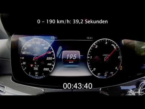 2017 Mercedes-Benz E200d: Acceleration 0 - 190+ kph / 0 - 118+ mph - Autophorie