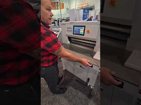 Graphic Whizard's new PC Series paper cutters launched at Printing United 2024.