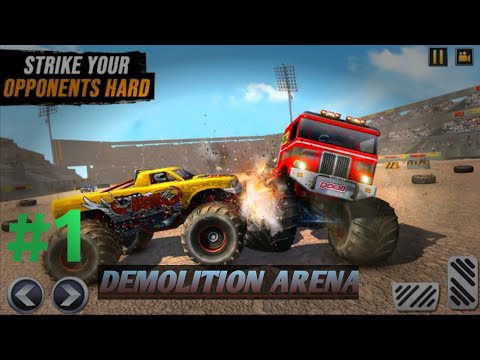 REAL MONSTER TRUCK FIGHT DERBY CRASH STUNTS|ANDROID & IOS GAMES DEMOLITION DERBY HACK mod apk games