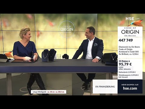 Schmuckexperte David Gilardy bei HSE - Diamonds by De Beers Code of Origin 28.11.2021