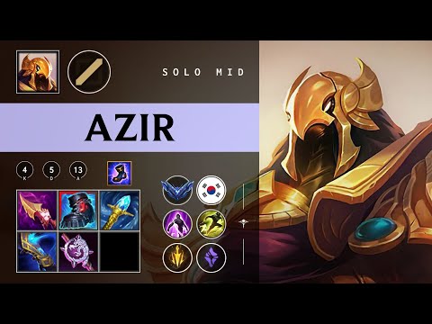 Azir Mid vs Twisted Fate - KR Diamond Patch 26.02