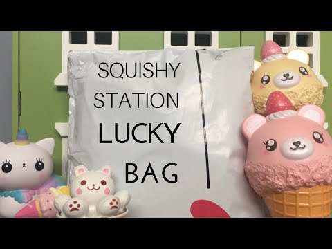 Squishy Station HK Package with Caticorn and Squishy Grab Bag Nov 2018 | Toy Tiny Video