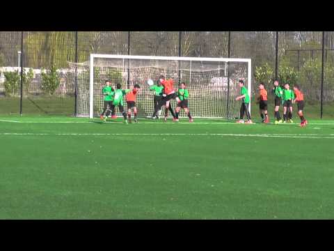 18 april 2015 VV De Meern D3 - DSO Ultrajectum D1 com 0-1 Kopbal Ouail